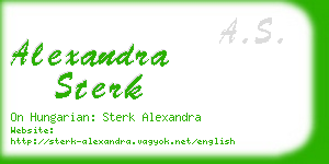 alexandra sterk business card